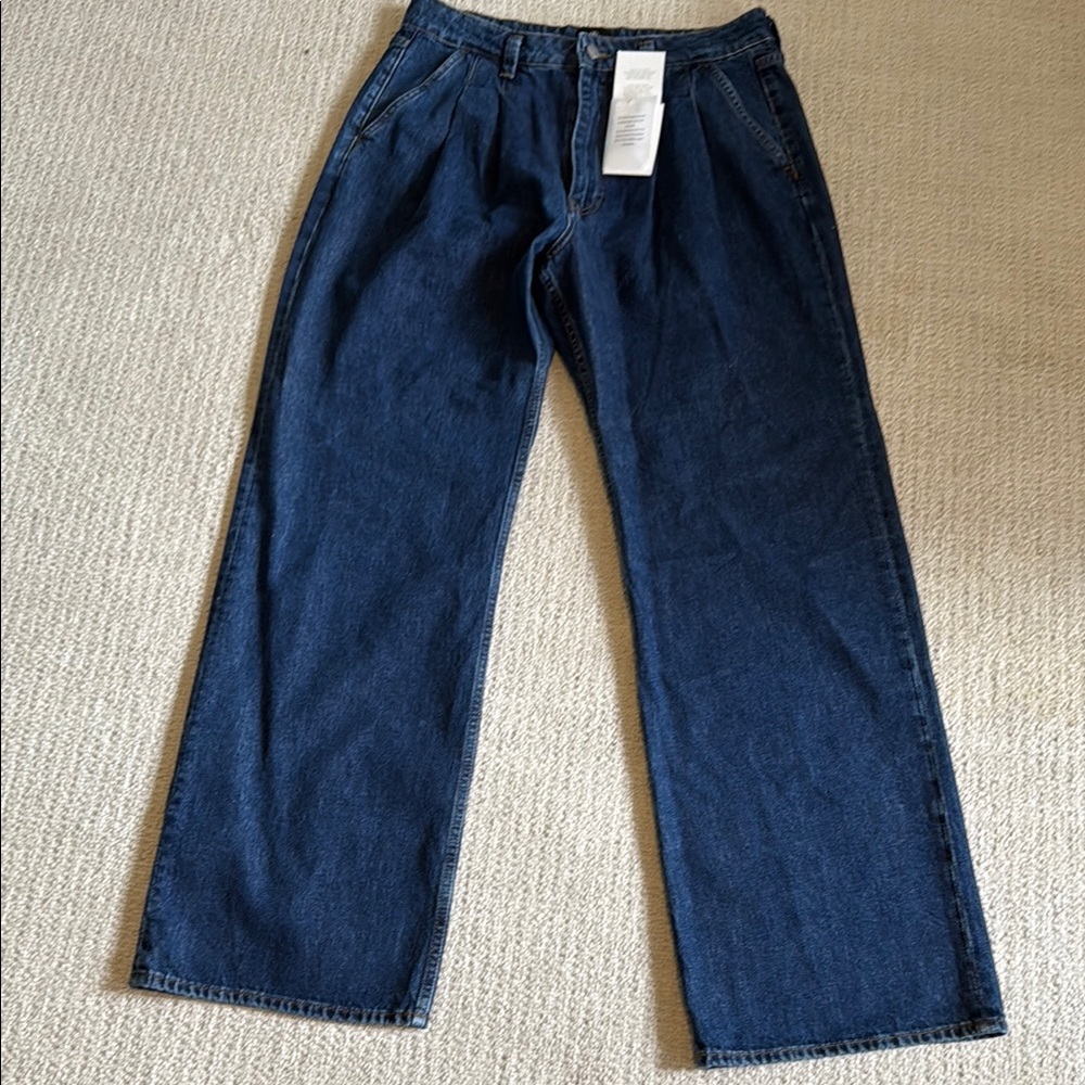 Anine Bing Dark Blue Flare & Wide Leg Jeans